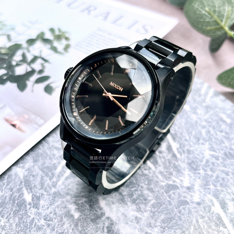 NIXON The FACET 38 閃耀光芒潮流時尚女錶A409-957 公司貨鑽石切面– 億