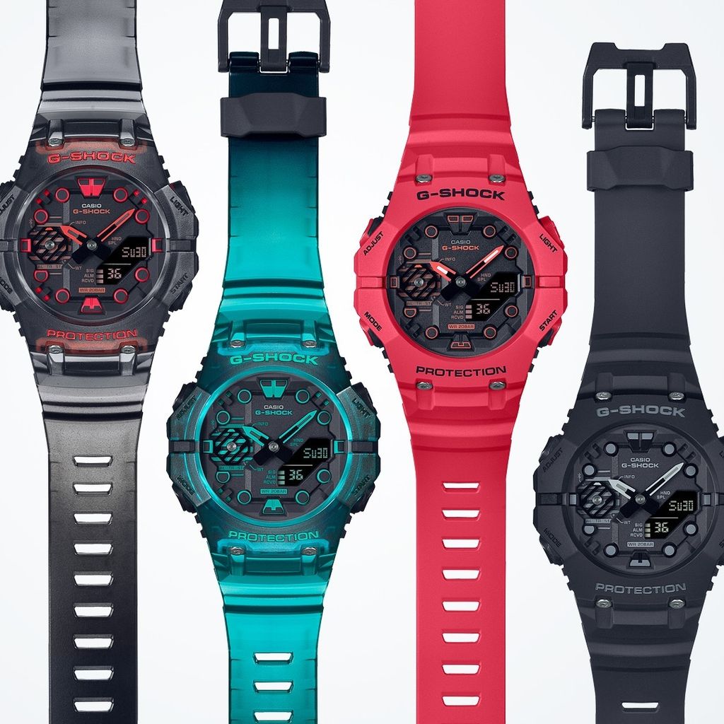G-SHOCK GA-B001 系列虛擬實境潮流雙顯電子腕錶GA-B001-1A 公司貨耐