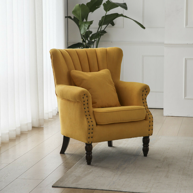 Shell Shape Sofa Wing Chair JOOMDECOR