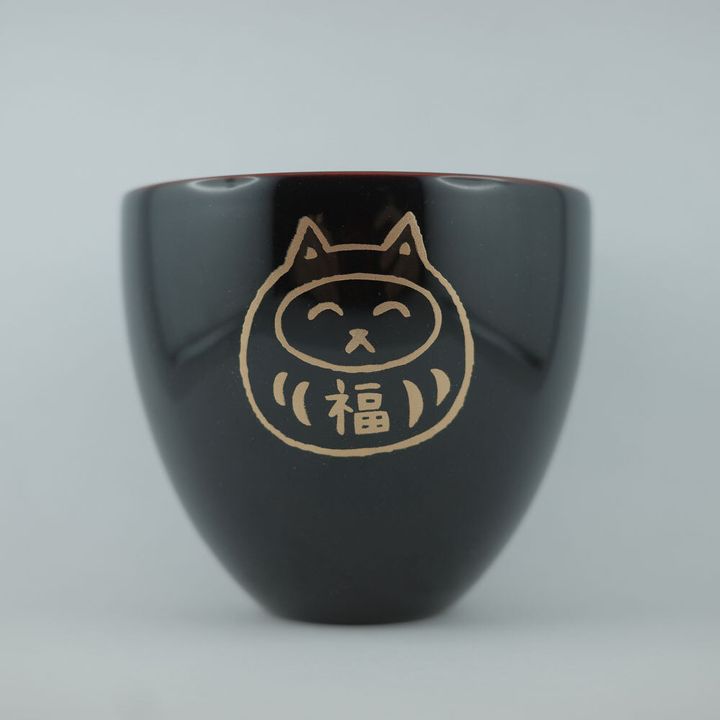越前漆器-貓達摩-福氣萬用杯-SQ1000-Pro01