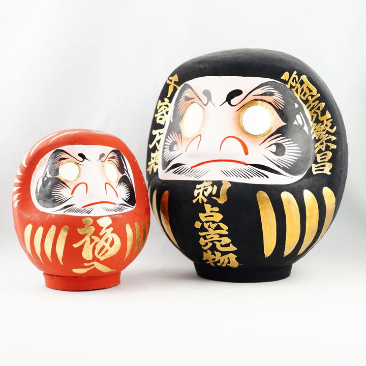 PTSD-02ETB-吉田だるま-12cm-茶-緣起達摩-金福入-(10)-SQ1000