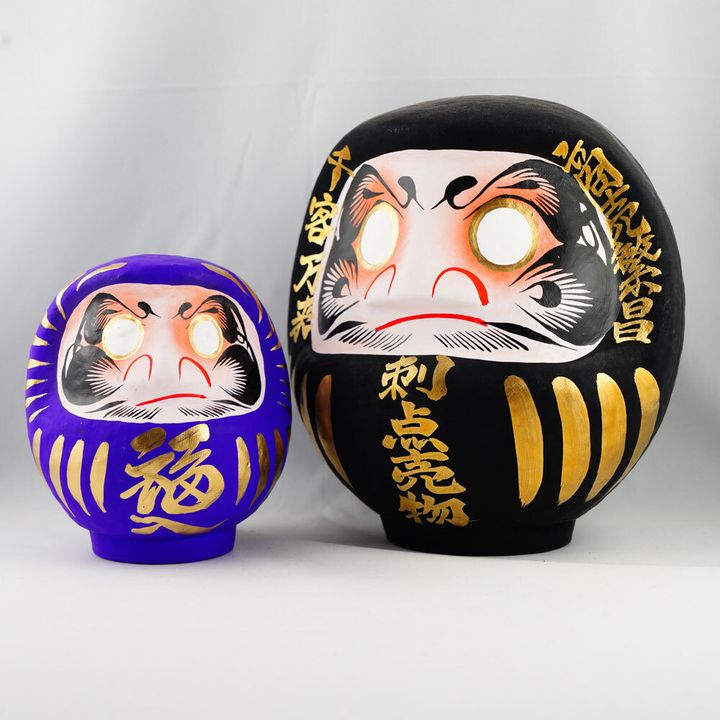 PTSD-02EMG-吉田だるま-12cm-紫-緣起達摩-金福入-(3)-SQ1000