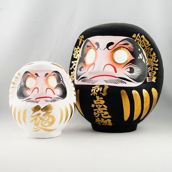 PTSD-02EWG-吉田だるま-12cm-白-緣起達摩-金福入-(4)-SQ1000