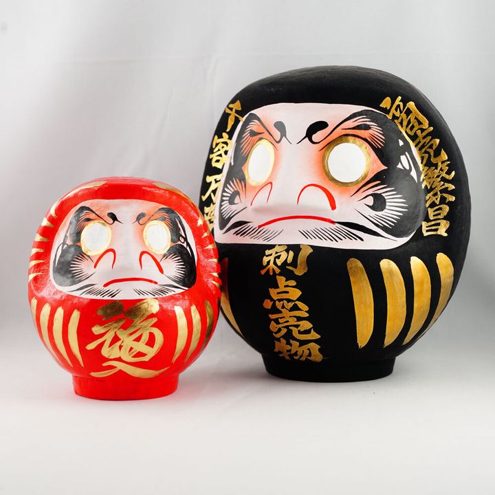 PTSD-02ERG-吉田だるま-12cm-紅-緣起達摩-金福入-(3)-SQ1000