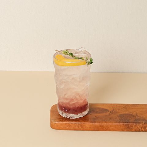 Raspberry peach soda