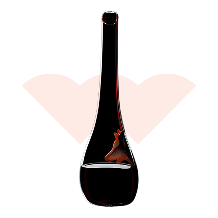 riedel-decanter-dog-black-red