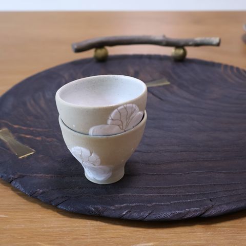 鳳仙花 手工陶茶杯 – 一間兩手