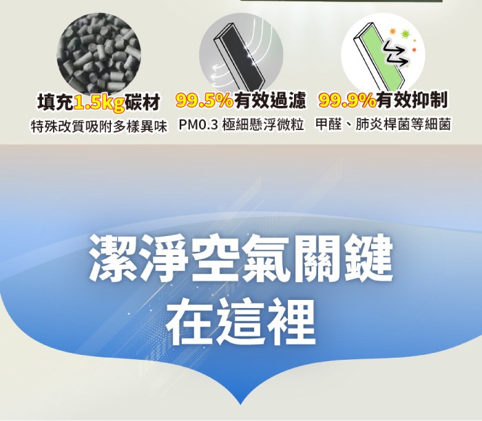 CEYS0800A清淨機濾網(一組2入)-2