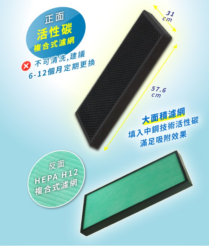 CEYS0800A清淨機濾網(一組2入-4
