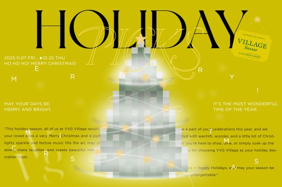 聖誕好禮選<br>Holiday Picks by VVG | VVG Village 好樣聚落｜臺中歌劇院店｜文創選品/快閃活動/主題展覽