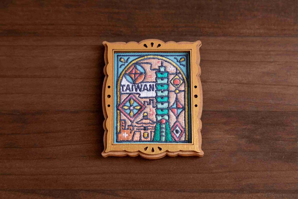 刺繡磁鐵-台灣窗景
