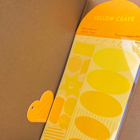 YELLOW CRAVE 防水貼紙 標籤貼紙1