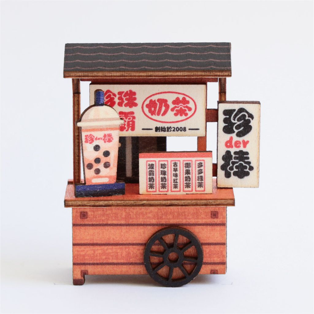 攤車磁鐵 珍奶攤