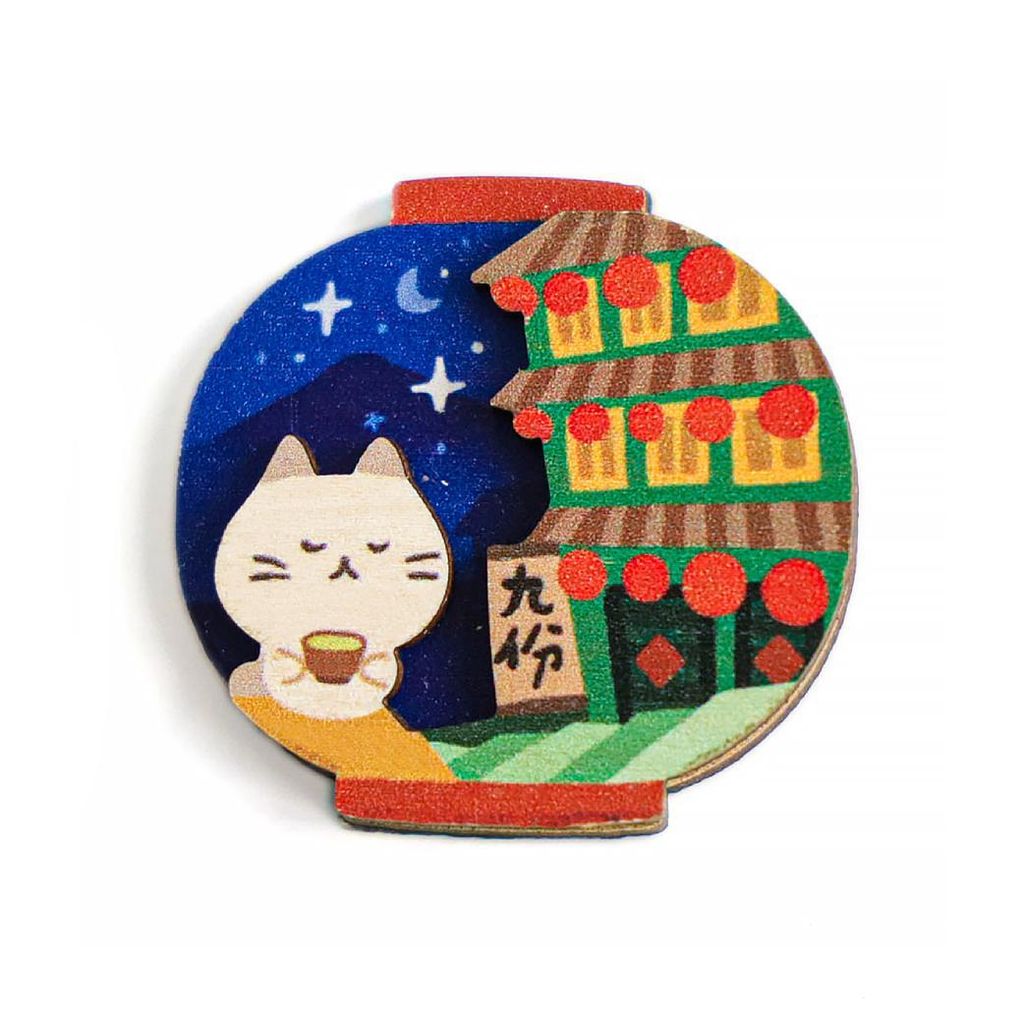 木質磁鐵｜燈籠九份