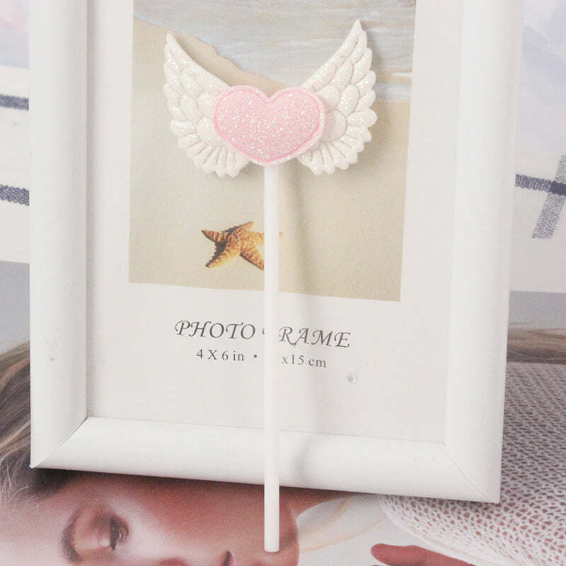 Angel Wing Heart Wand 闪亮爱心小翅膀天使蛋糕插件