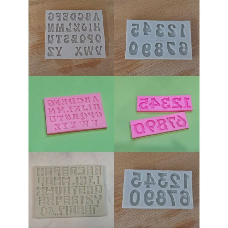 Alphabet Fondant Mould/ Number, Numbering Fondant Mold/ Fondant Mold/ Chocolate Mold Press Mold