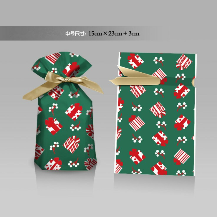 Ready Stock Xmas Christmas Candy Cookies Packaging Packing, Party Gift Bag