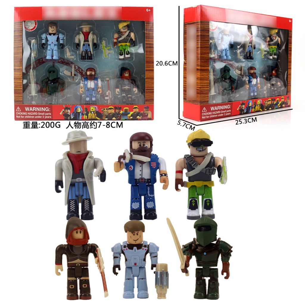 6 Pcs Roblox Toys Mini Action Figures Set, Dessert Table