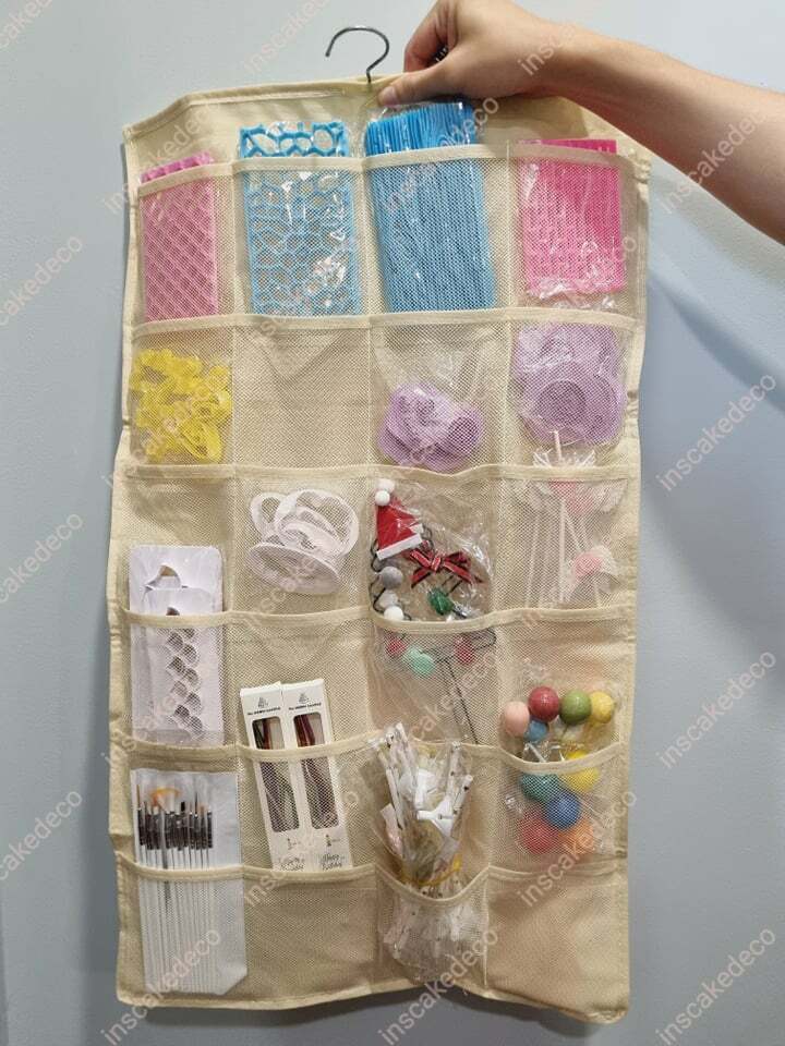 Double Sided Baking Fondant Mold Tools Hanging Storage Bag Keeper 烘焙用具翻糖模具挂式收纳袋