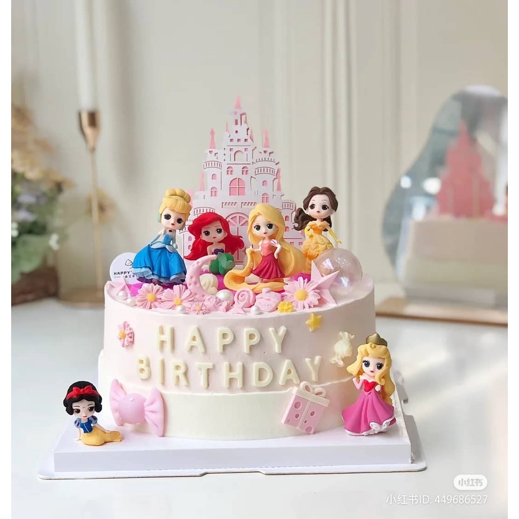 Princess Set Cake Topper Decoration 公主蛋糕装饰摆件