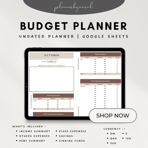 Simple and Minimal Digital Planner Promotion Instagram Post