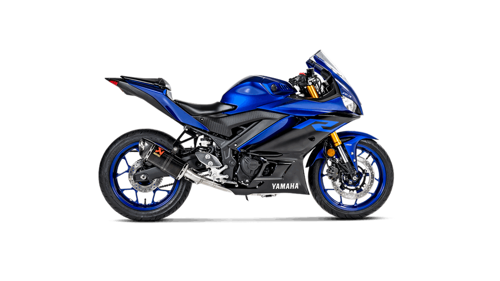 ESCAPE/TERMINAL AKRAPOVIC STREET SLIP-ON YAMAHA YZF-R25 14-15 FIBRA CARBONO  TAPON CARBONO SIMPLE - Exhaust - REBESA