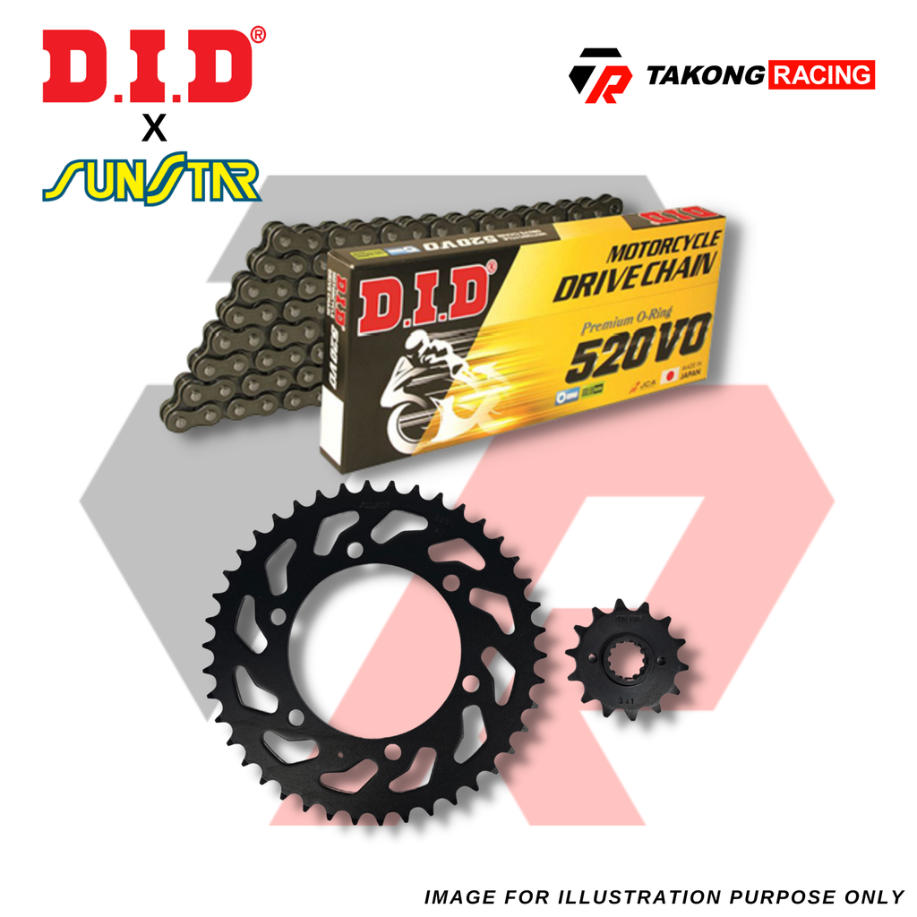 D.I.D x Sunstar Kawasaki Ninja 250 / Z250 (520VO O-Ring D.I.D x Sunstar Kawasaki Ninja 250 / Z250 (520VO O-Ring