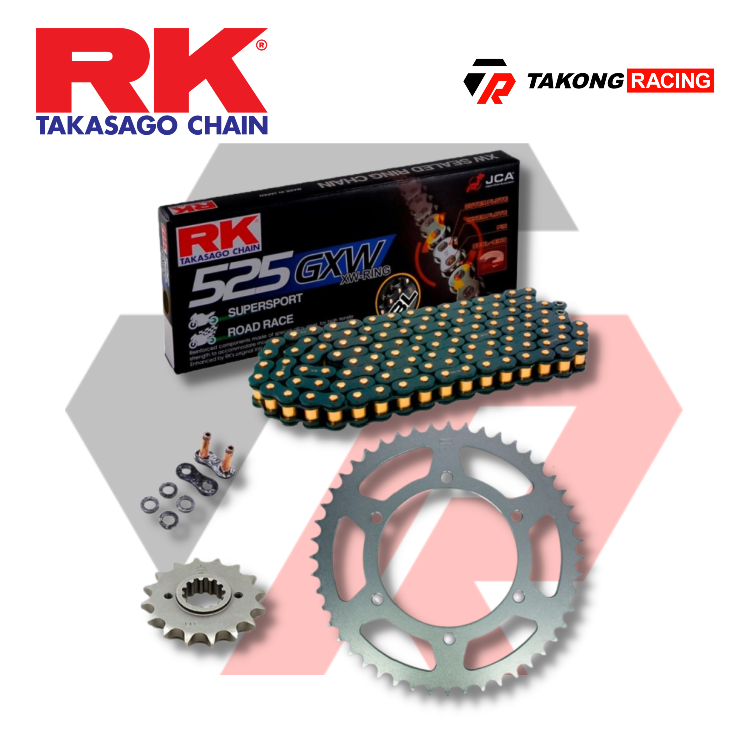RK Takasago Yamaha MT-09 (BL525GXW XW-Ring Black Chain
