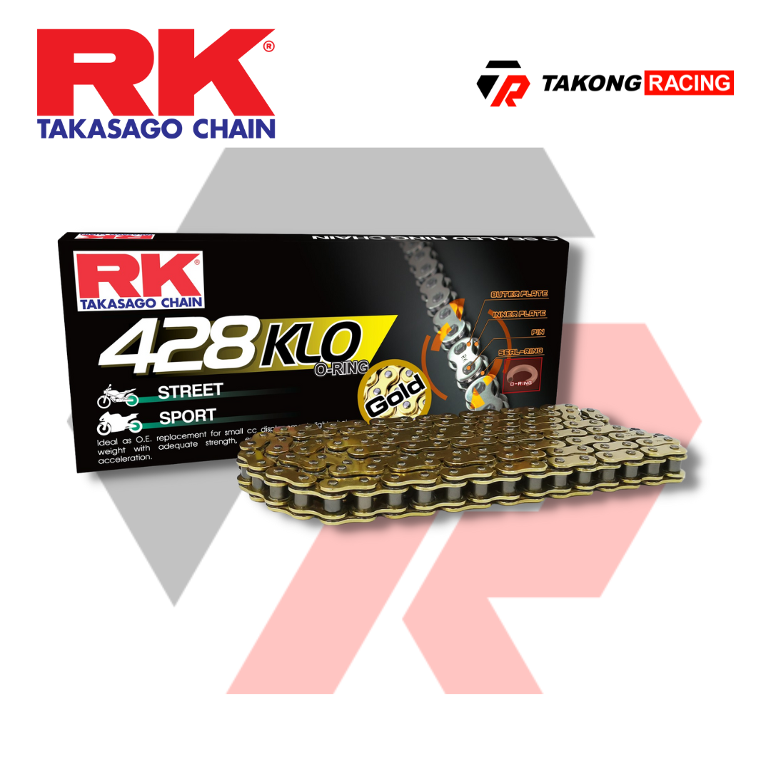RK Takasago GS428 KLO (Gold) O-Ring Chain 132L – Takong RK Takasago GS428 KLO (Gold) O-Ring Chain 132L – Takong