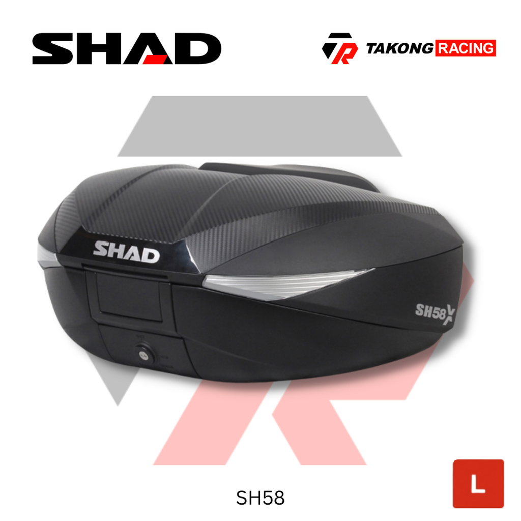 SHAD Top Case - SH58X Expandable (58L) – Takong Racing SHAD Top Case - SH58X Expandable (58L) – Takong Racing
