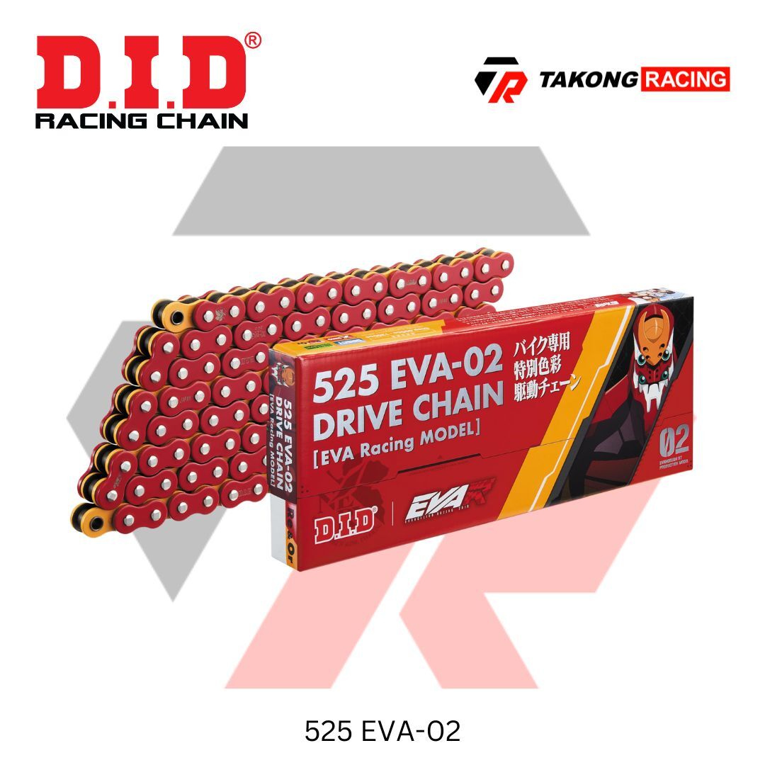 DID 525 EVA-02 (X-Ring) Drive Chain - Red Orange – Takong Racing