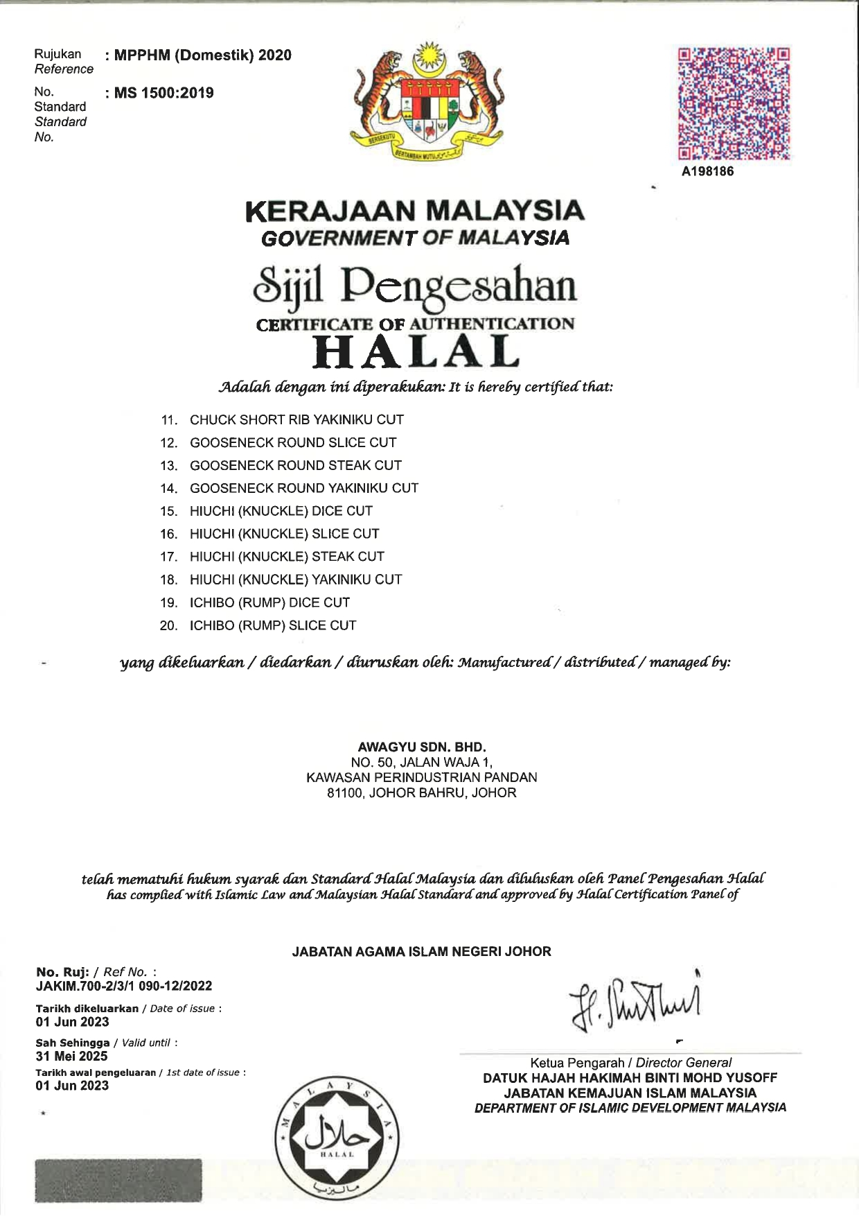 (S)HALAL (C - I)