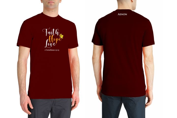 Tshirtmockupmaroon
