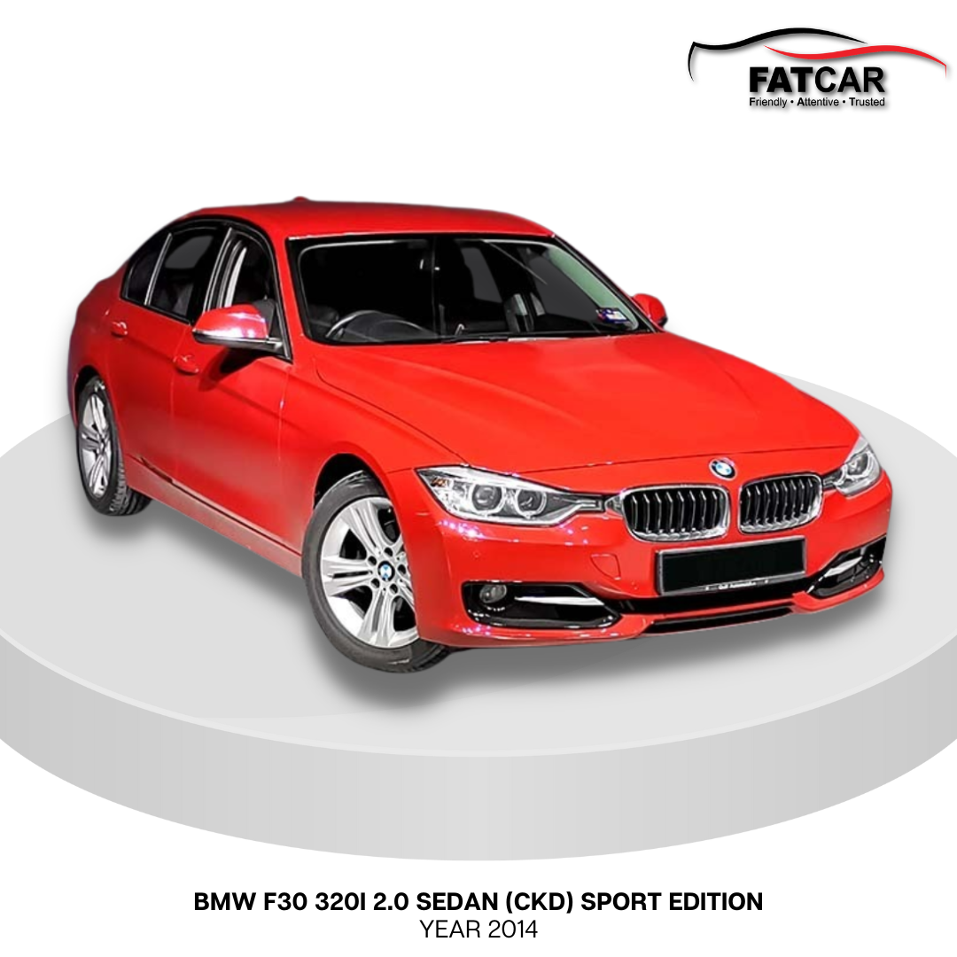 red BMW F30 320I 2.0 SEDAN (CKD) SPORT EDITION