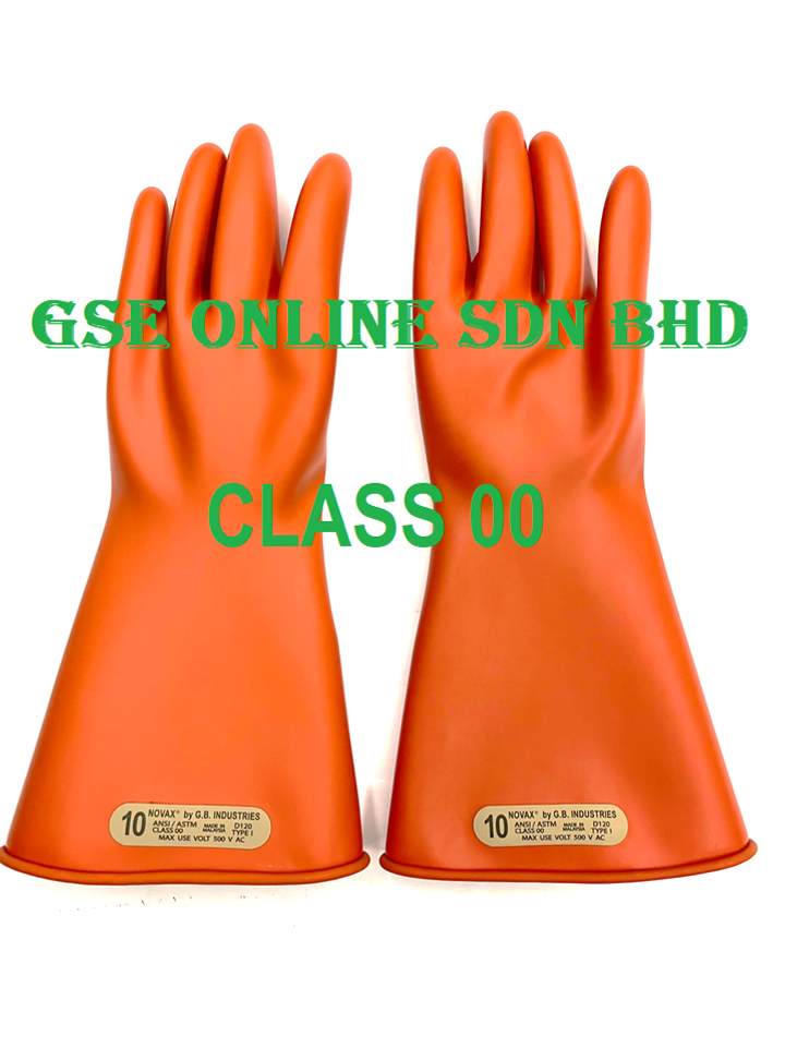 NOVAX CLASS 00 ELECTRICAL INSULATION RUBBER GLOVES MALAYSIA