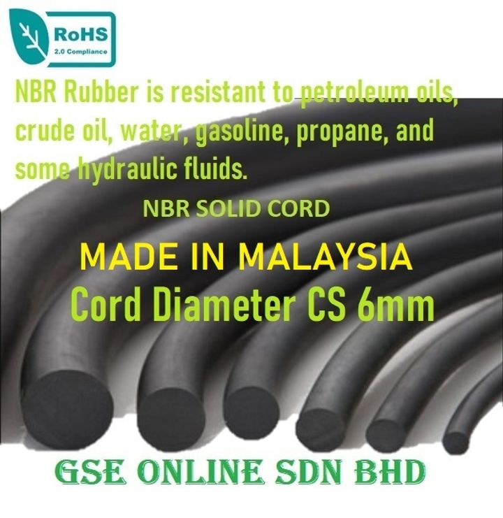 Nitrile Rubber NBR Solid O Ring Cord Malaysia