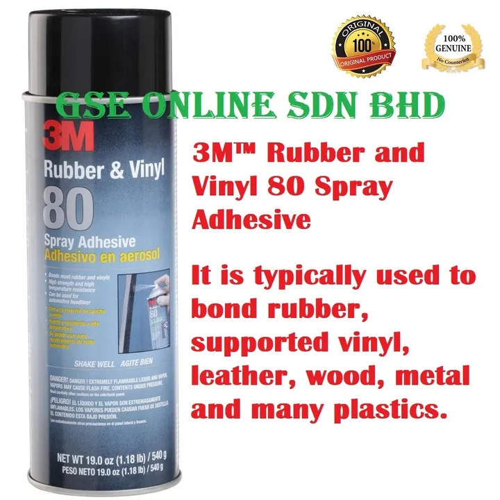 3M Rubber & Vinyl 80 Spray Adhesive