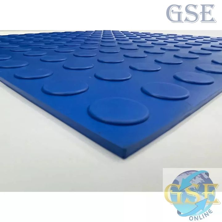 Blue EPDM Rubber Stud Floor Tiles Malaysia