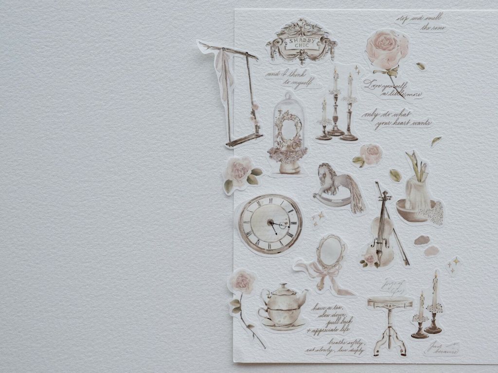 011 Shabby Chic Washi Sticker