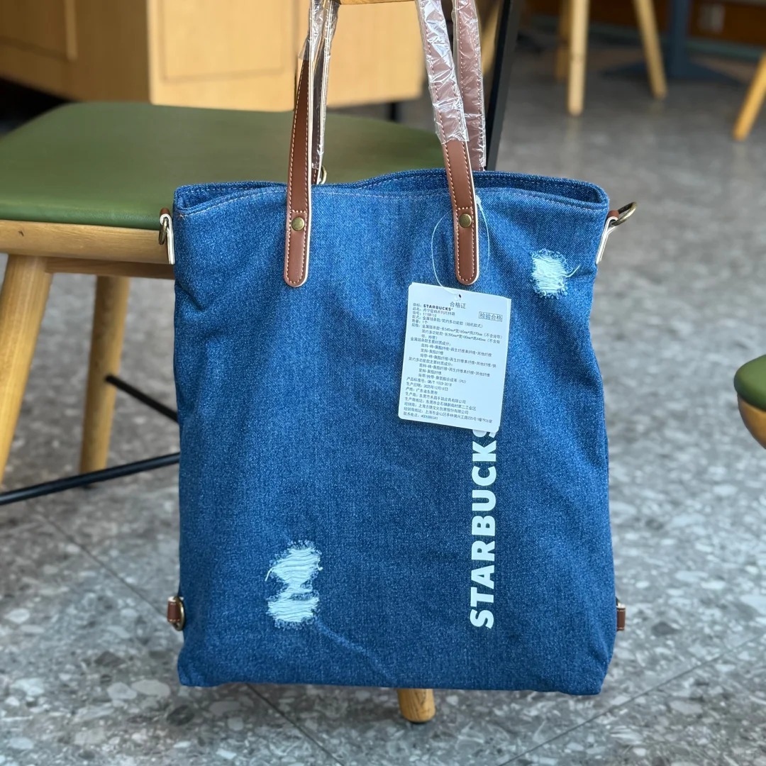 星巴克2026春季牛仔丹宁小熊包包系列～_3_星爸爸红围裙_来自小红书网页版