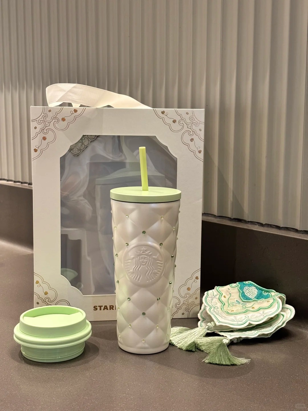 Exchangeable Lid Rhinestone SS Cold Cup 525ml + 590ml