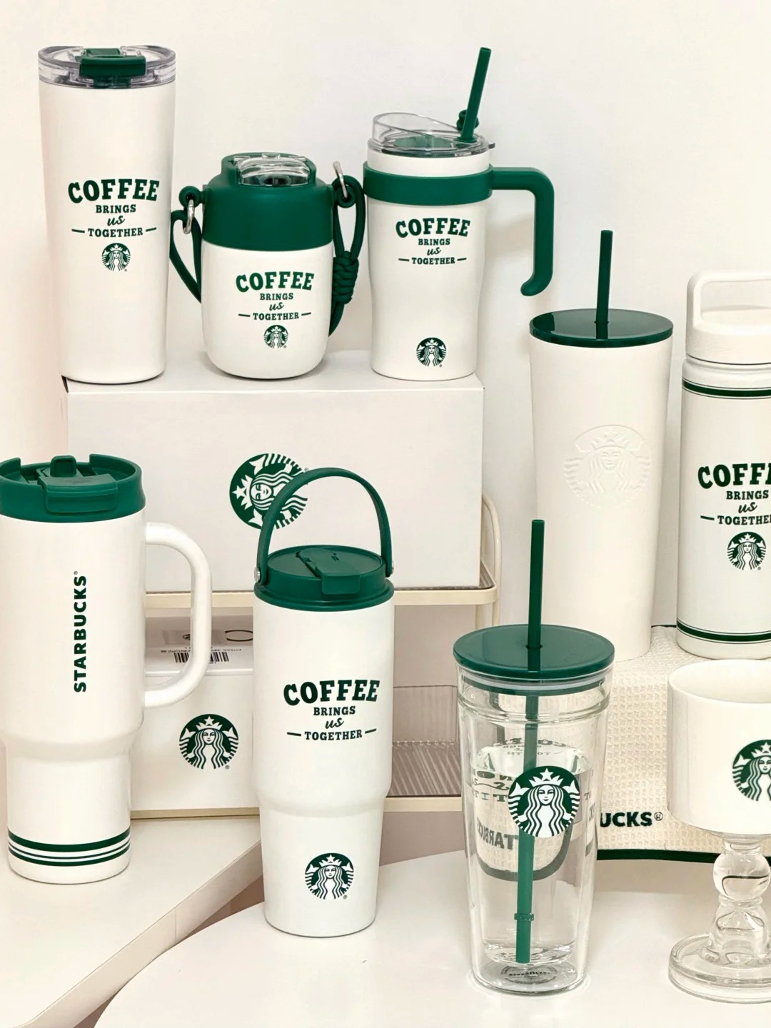 💚✨星巴克新品复古白绿系列全家福_2_木原希柚_来自小红书网页版