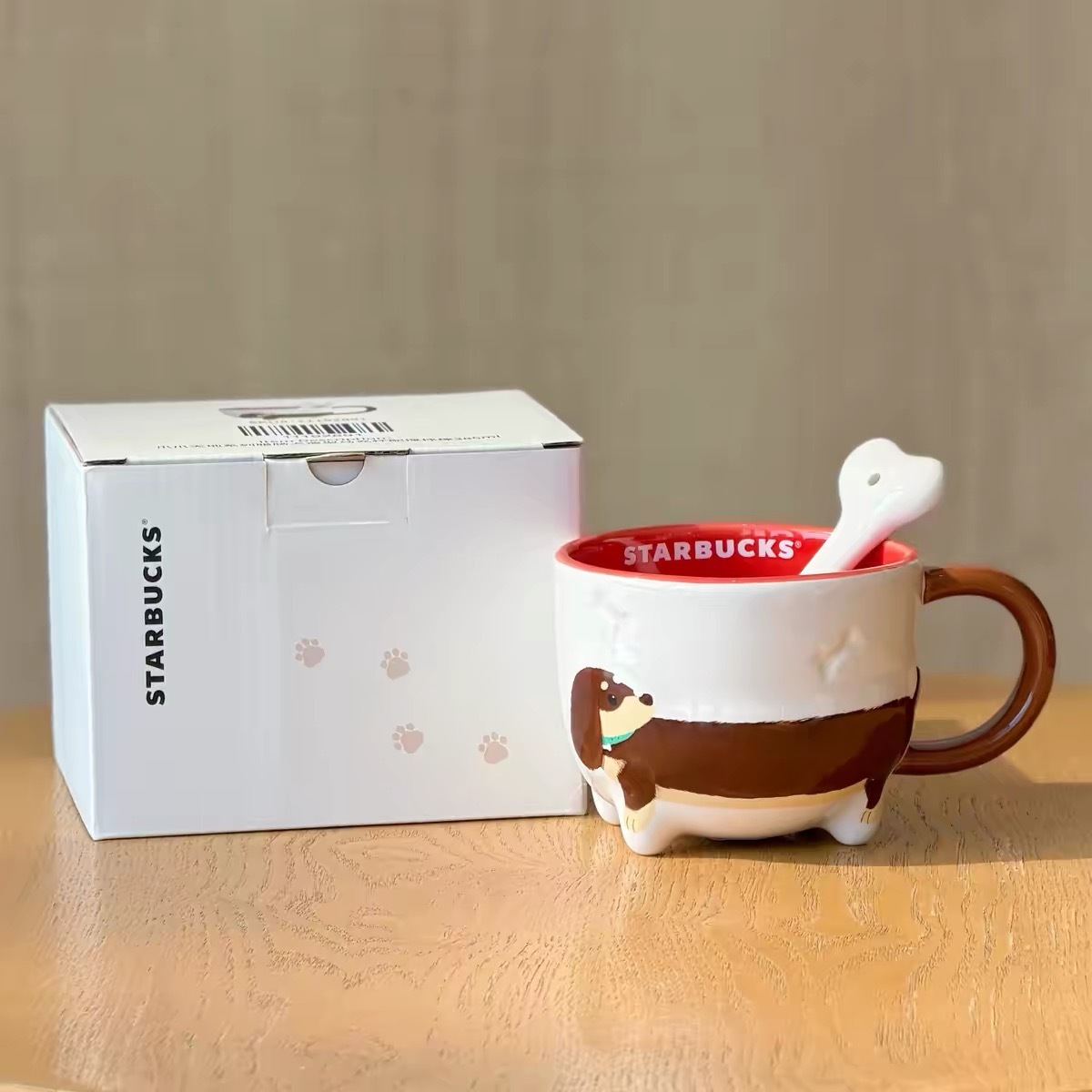 Dachshund Mug w/ Stirrer 385ml