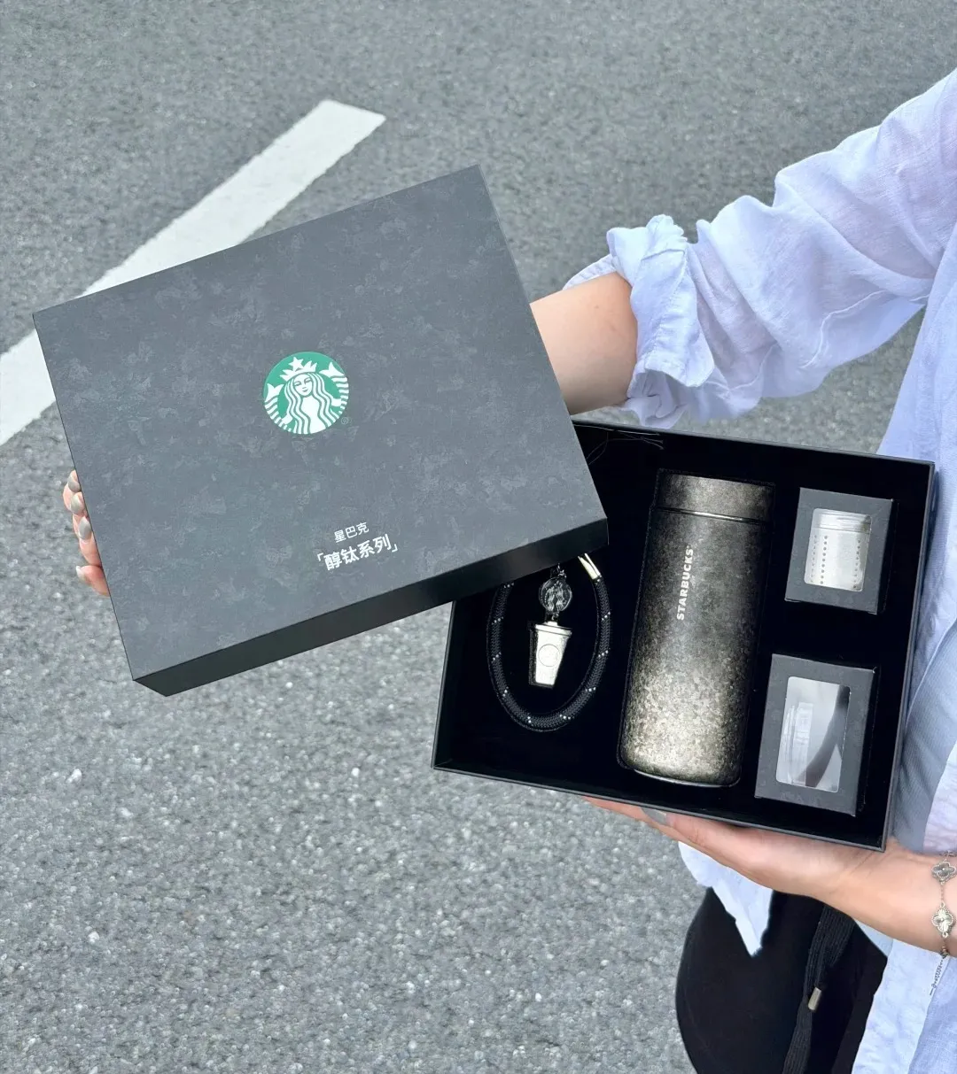 星巴克醇钛系列｜属于成年人的轻奢泡茶杯_1_抹茶拿铁星巴克_from rednote web