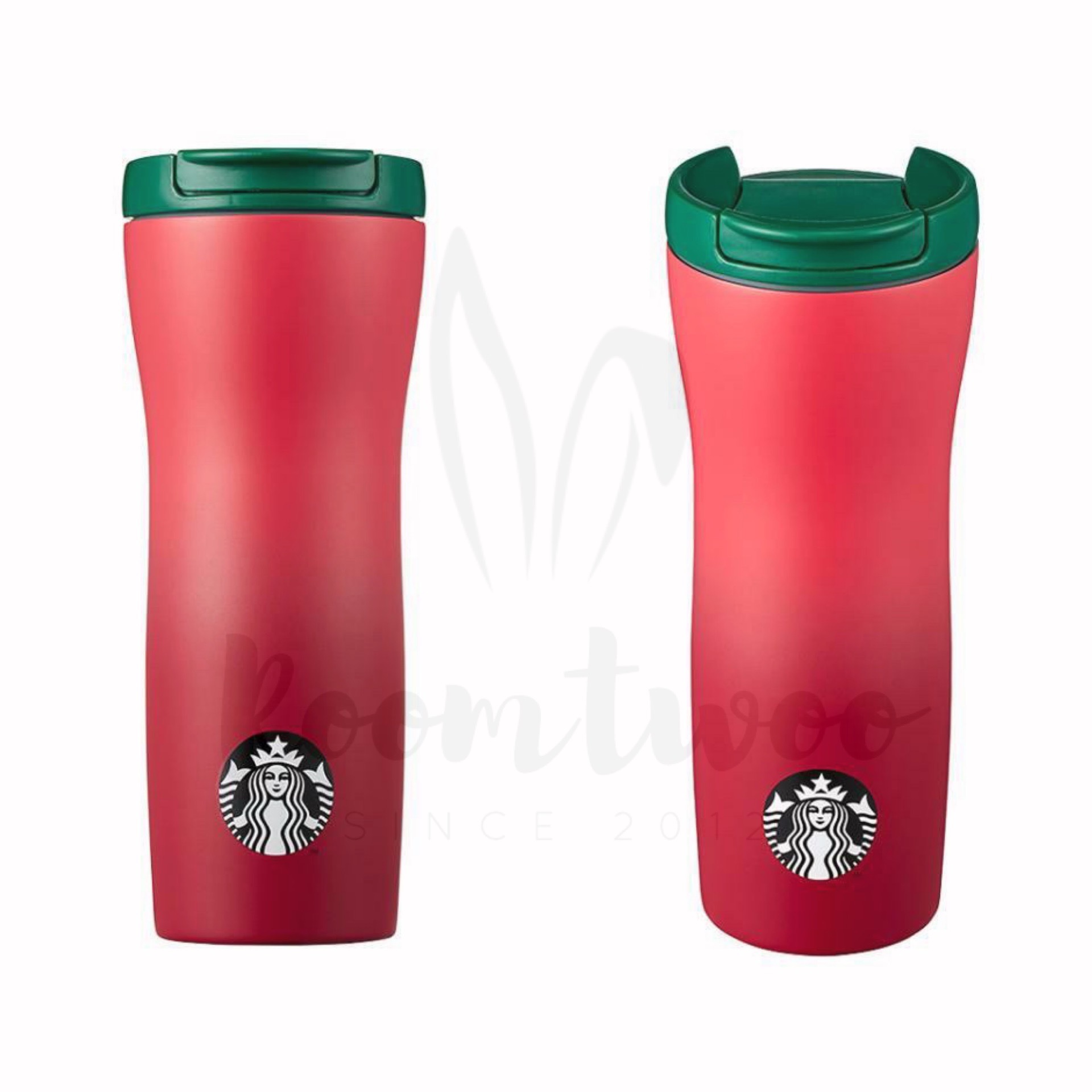 STARBUCKS SS 22 SS Stanley green + cream quencher cold cup 591ml Set + Gift