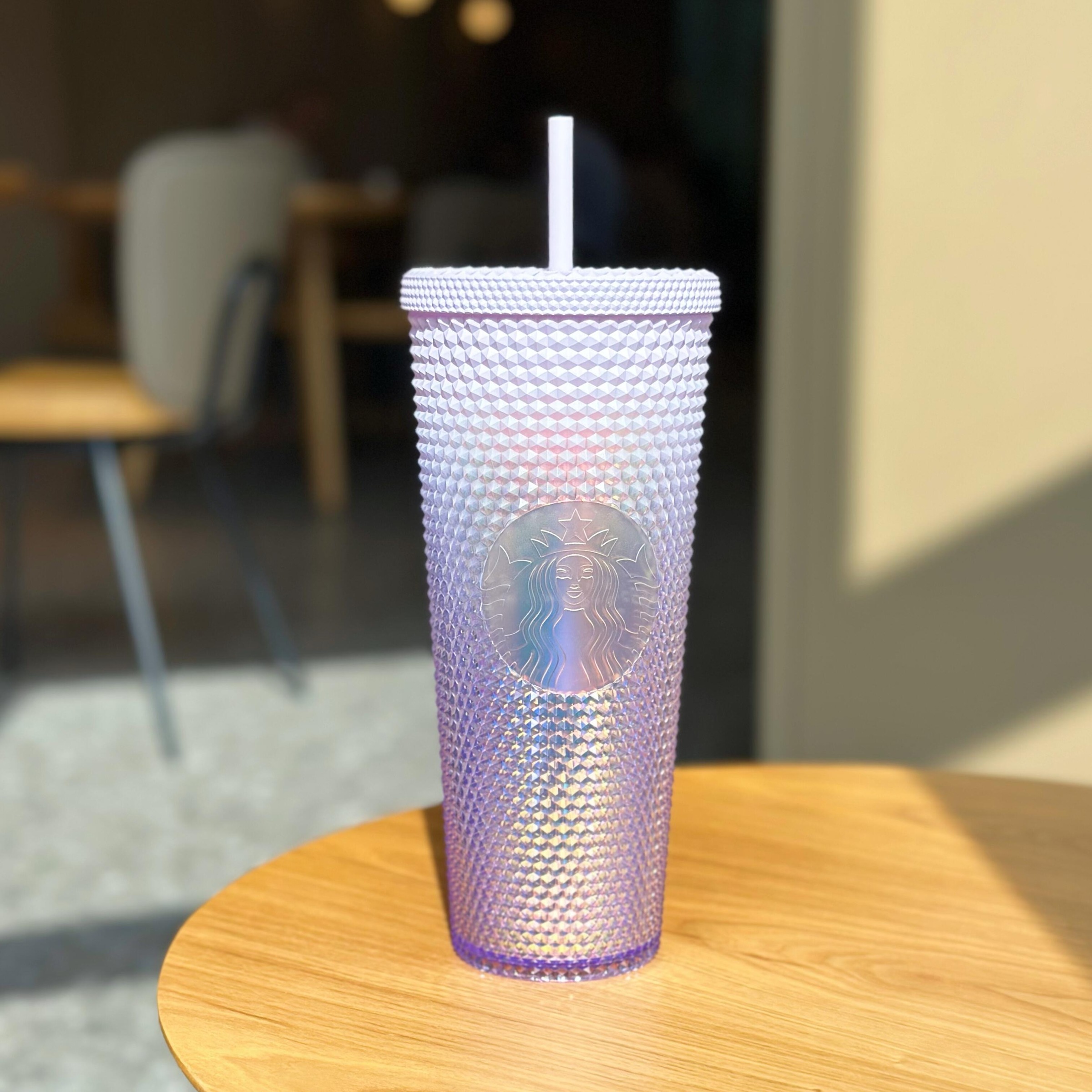 Starbucks China - Blooming Purple 2023 - 22. Dreamy Purple Scallop Plastic  Cold Cup 710ml