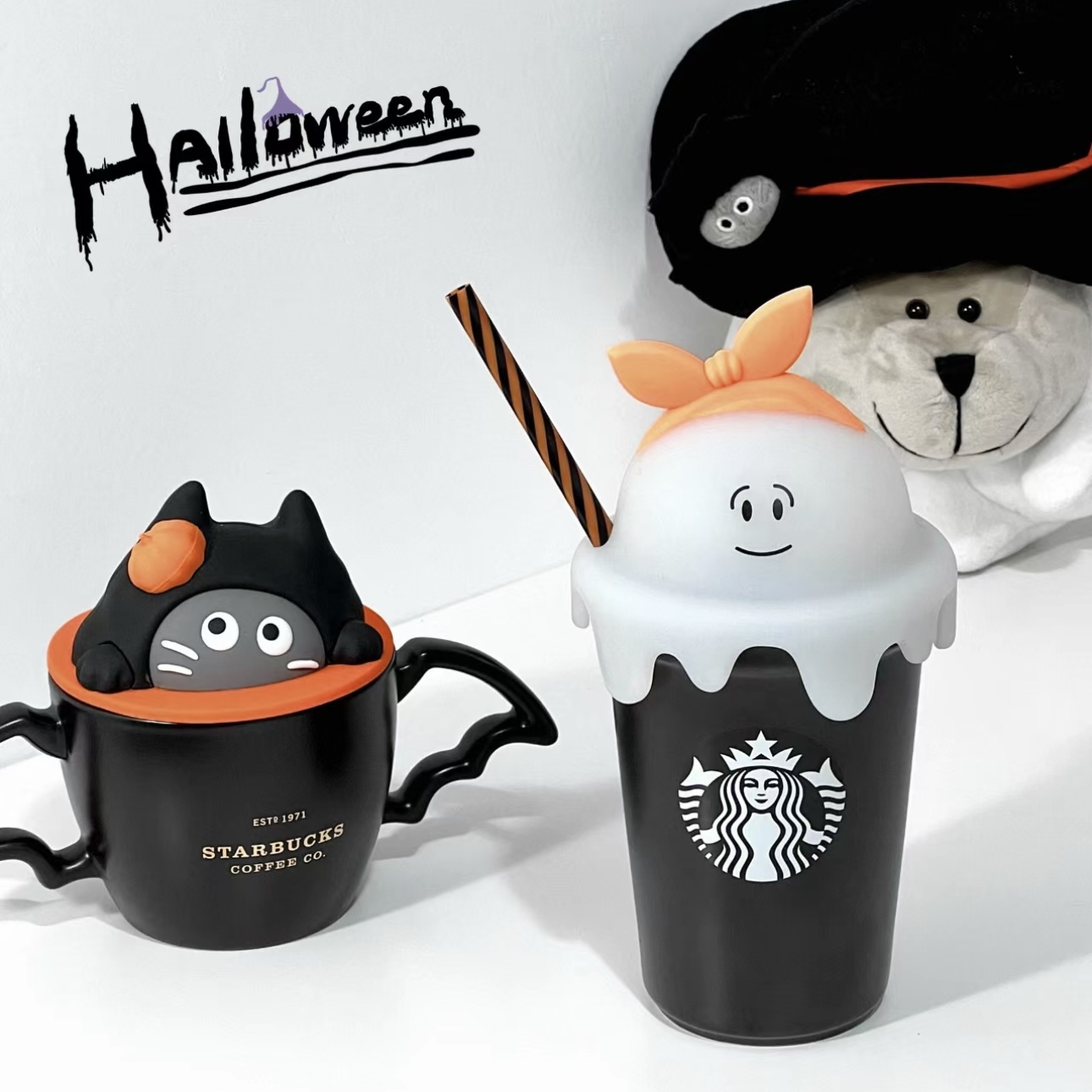 Starbucks China × Contigo 390ml 2020 Halloween pumpkin stainless straw –  moya529store