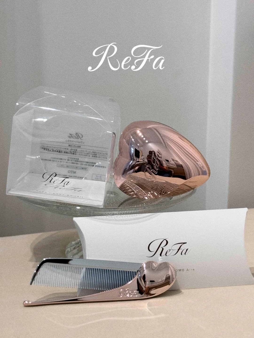 💗 ReFa Heart Brush｜玫瑰金的日常優雅_1_Ariel Yeh_来自小红书网页版