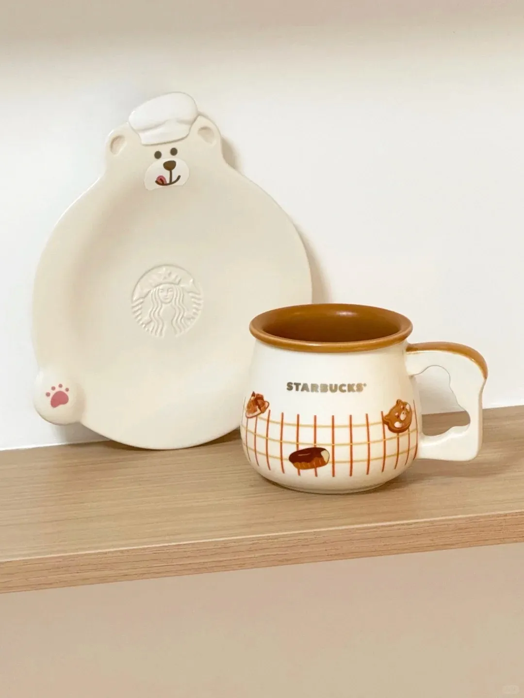 🍞✨星巴克新品可爱厨师小熊杯碟组_1_木原希柚_来自小红书网页版