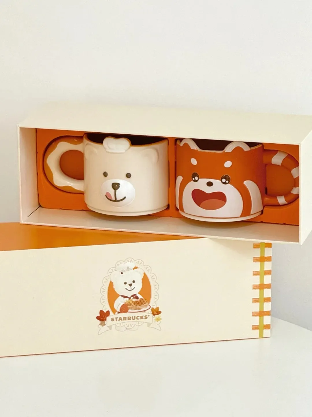 🍊✨星巴克小熊甜品屋可爱马克杯礼盒_3_木原希柚_来自小红书网页版